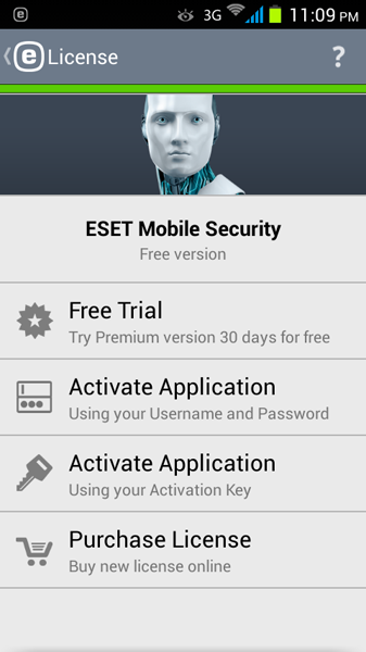 مرحله ششم نصب و راه اندازی آنتی ویروس ESET Mobile Security
